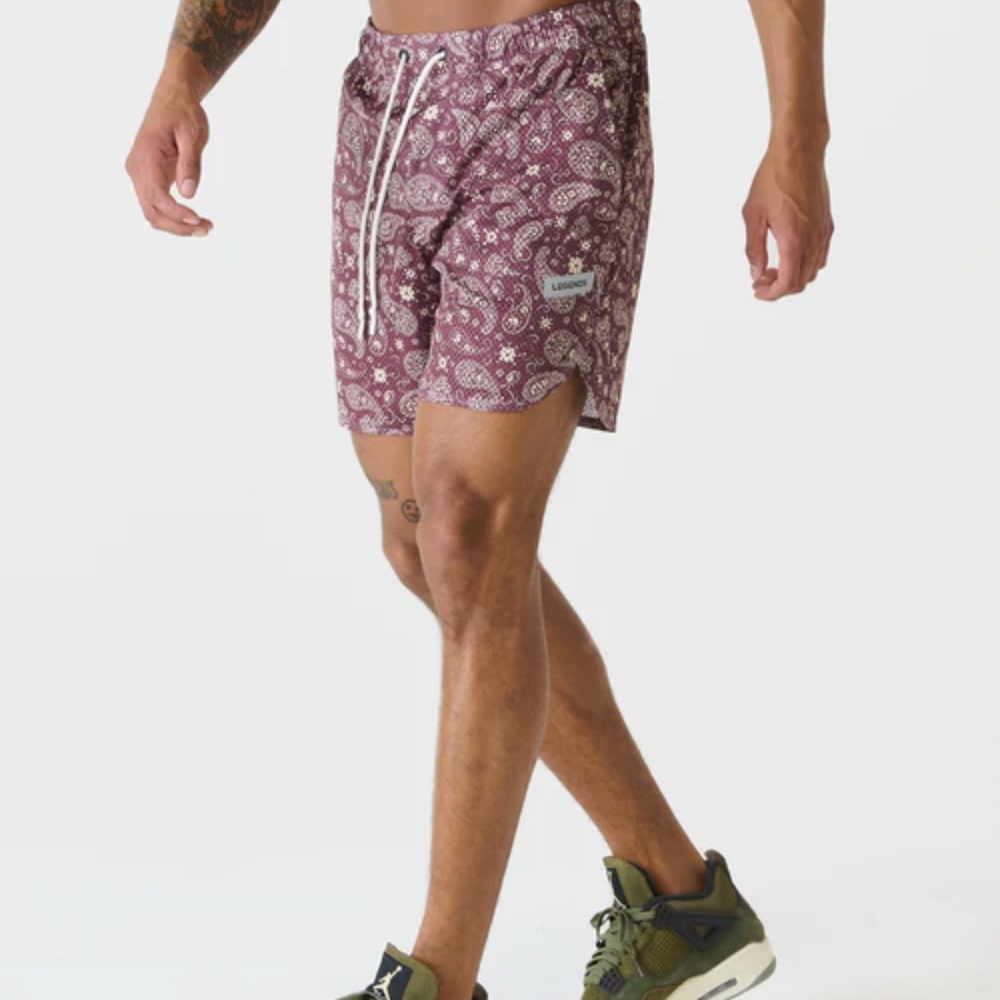 NEW LEGENDS LUKA MESH SHORT COLOR SOSTA PAISLEY Sz M NWT - Picture 3 of 12